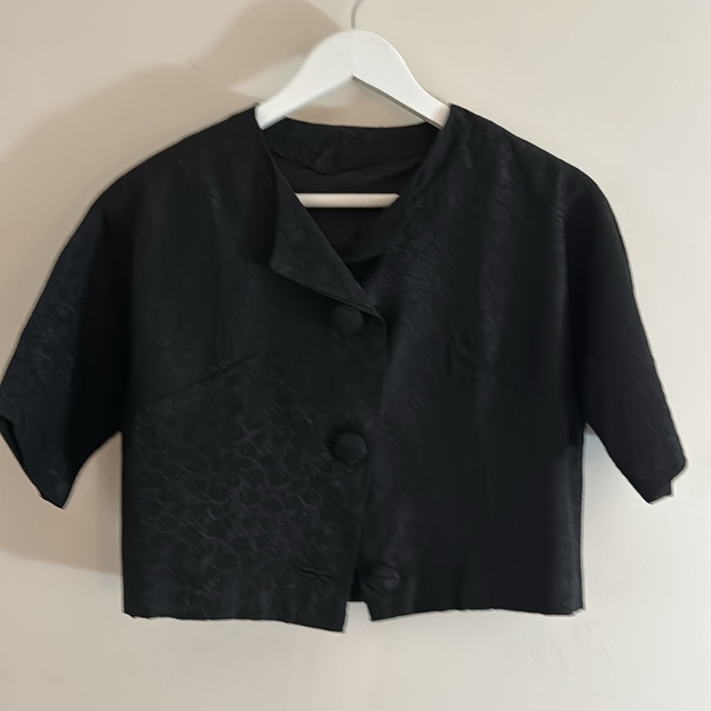 Vintage Jackie O/Audrey Hepburn '60s 'Little black dress' with jacket - Picture 10 of 15